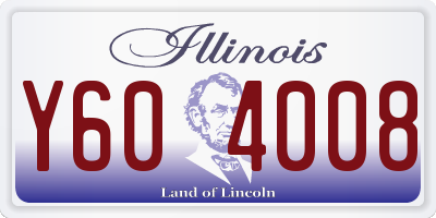 IL license plate Y604008