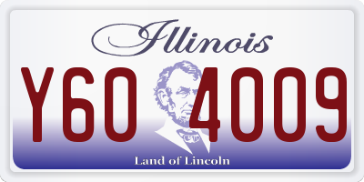 IL license plate Y604009
