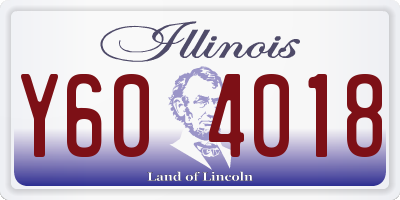 IL license plate Y604018