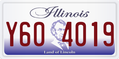 IL license plate Y604019