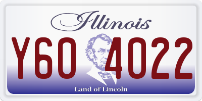 IL license plate Y604022