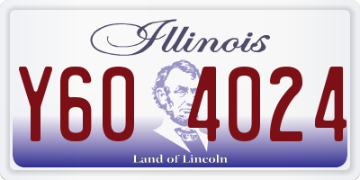 IL license plate Y604024