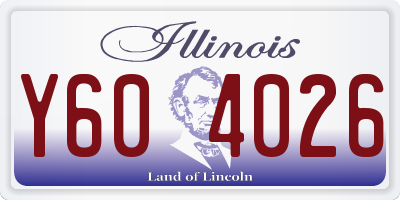 IL license plate Y604026