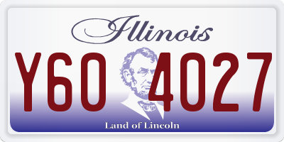 IL license plate Y604027