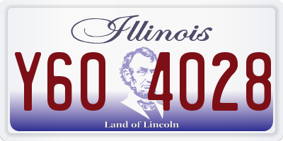 IL license plate Y604028