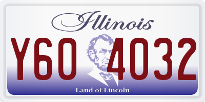 IL license plate Y604032