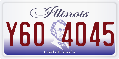 IL license plate Y604045