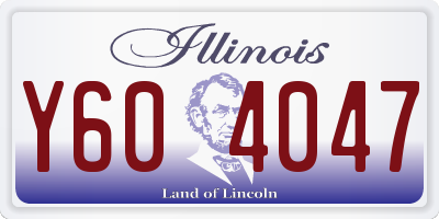 IL license plate Y604047