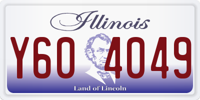 IL license plate Y604049