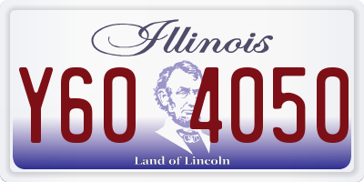 IL license plate Y604050