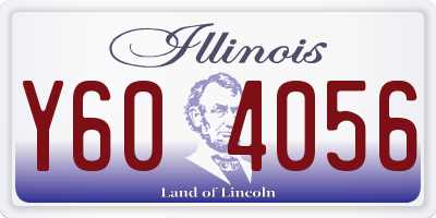 IL license plate Y604056