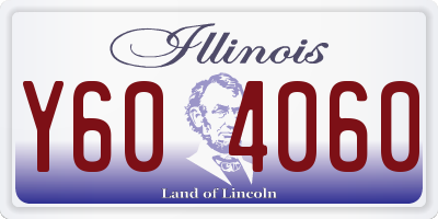 IL license plate Y604060