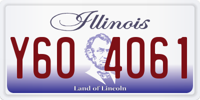 IL license plate Y604061