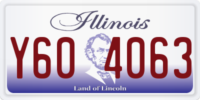 IL license plate Y604063