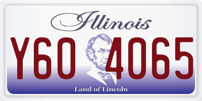 IL license plate Y604065