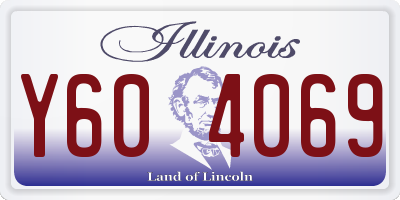 IL license plate Y604069
