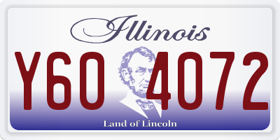 IL license plate Y604072