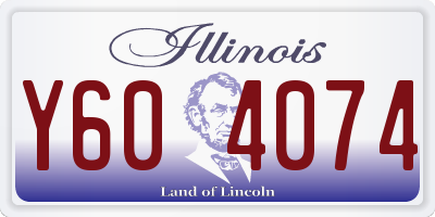 IL license plate Y604074