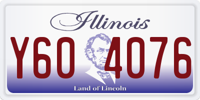 IL license plate Y604076