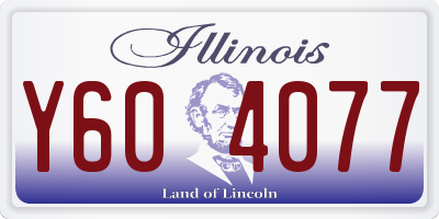 IL license plate Y604077