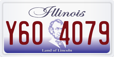 IL license plate Y604079