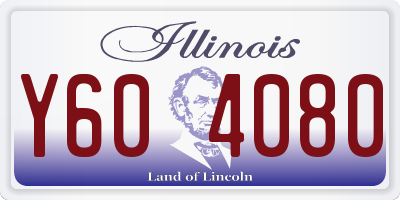 IL license plate Y604080