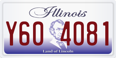 IL license plate Y604081
