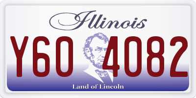 IL license plate Y604082