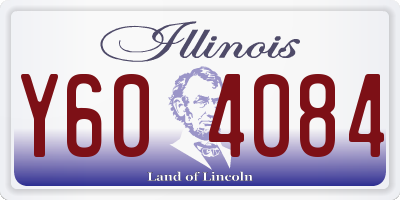 IL license plate Y604084