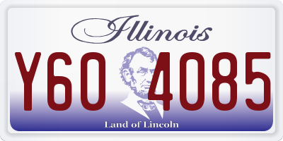 IL license plate Y604085