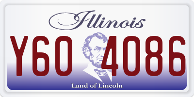 IL license plate Y604086