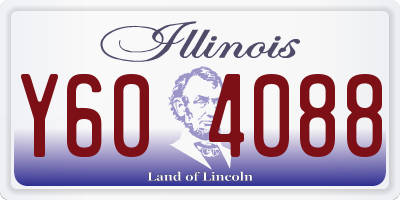 IL license plate Y604088