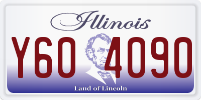 IL license plate Y604090