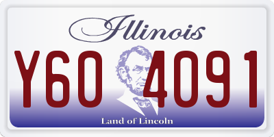 IL license plate Y604091