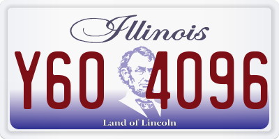 IL license plate Y604096