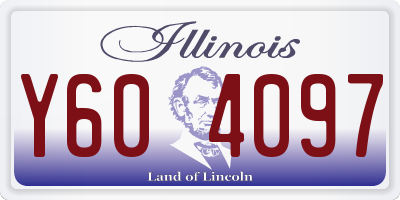 IL license plate Y604097
