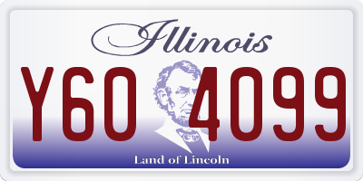 IL license plate Y604099