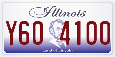 IL license plate Y604100