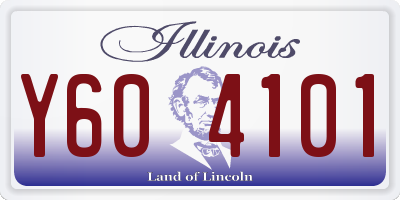 IL license plate Y604101