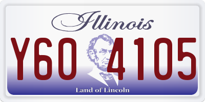IL license plate Y604105