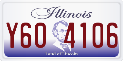 IL license plate Y604106