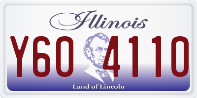 IL license plate Y604110