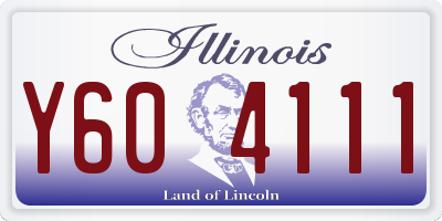 IL license plate Y604111