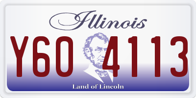 IL license plate Y604113
