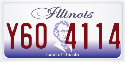 IL license plate Y604114