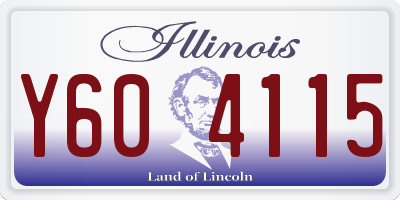 IL license plate Y604115