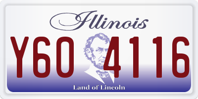 IL license plate Y604116