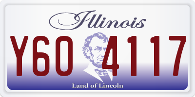 IL license plate Y604117