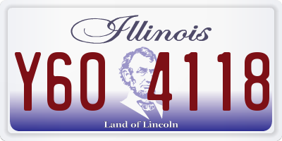 IL license plate Y604118