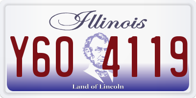 IL license plate Y604119